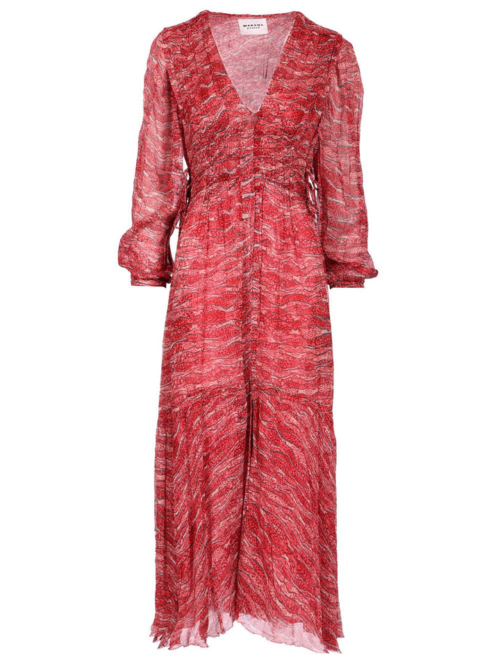 Marant Etoile Amara Dresses - Red | b4b5424f3a76e2885e3b9f63cbef37170b836322