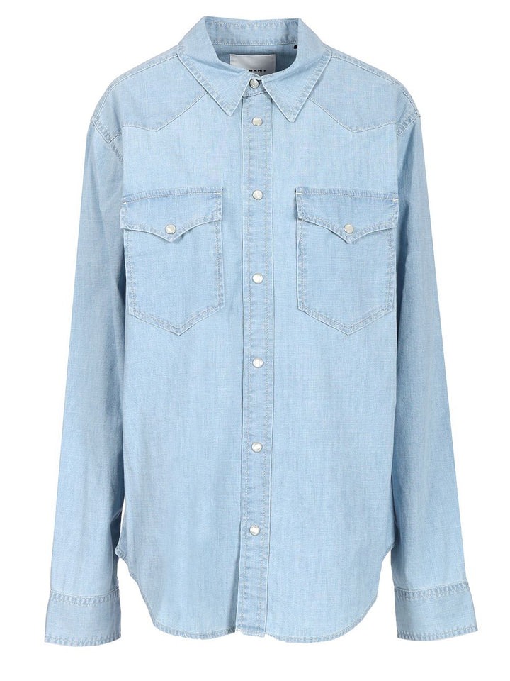 Marant Vasco Shirts - Light blue | 4cf8a4fb2a4495d7eea24dfb6f00ab27447fe6af