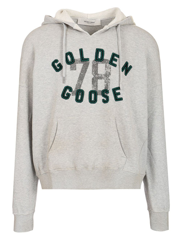 Golden Goose Deluxe Brand Journey Line Cotton Hoodie Sweatshirts - Grey | 75b049be31e553ca2b1675b039ffe21c9b4280a7