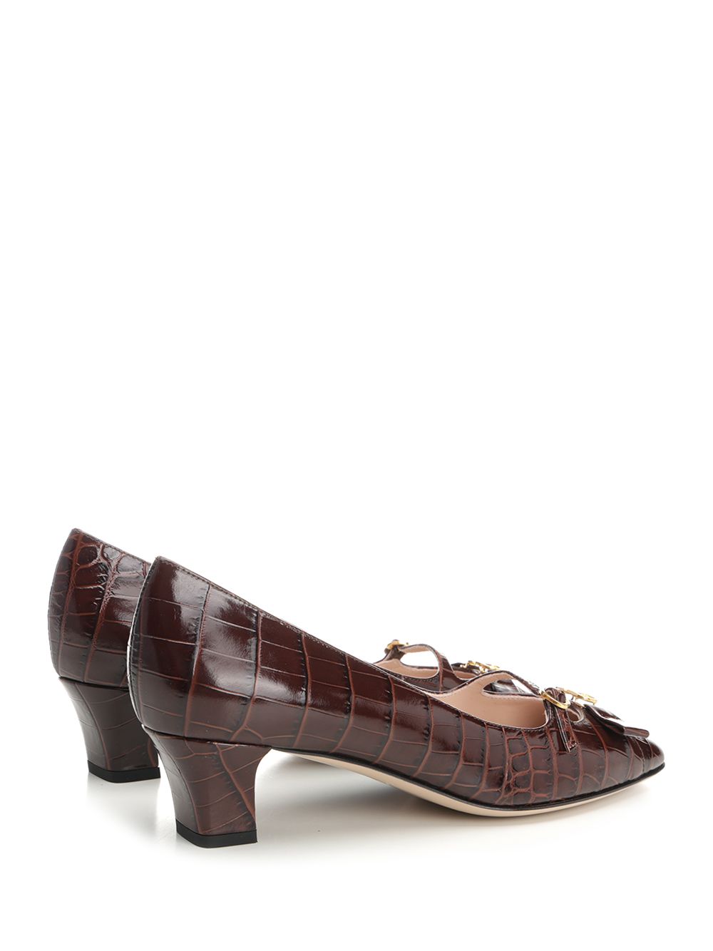 Valentino Garavani Bowow Pumps - Brown | 080a34acd0f016b3b08614ee5342a3b24f0261b9