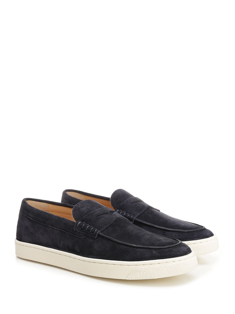 Brunello Cucinelli Suede Loafer Sneaker Loafers - Blue | 7727f93572cfa49f26d39016d00718f6337673cb