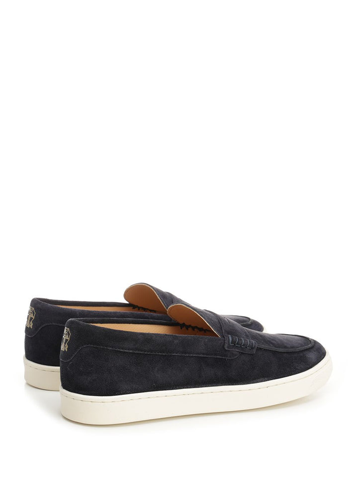 Brunello Cucinelli Suede Loafer Sneaker Loafers - Blue | 91a8c4c76e070ba0df607470a3cd562ac6481648