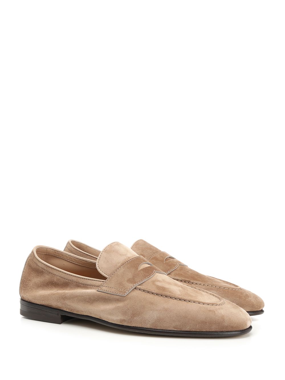 Brunello Cucinelli Suede Loafers - Beige | 4fa895a589ec26fc2df38f77dc89ef85206dbecf