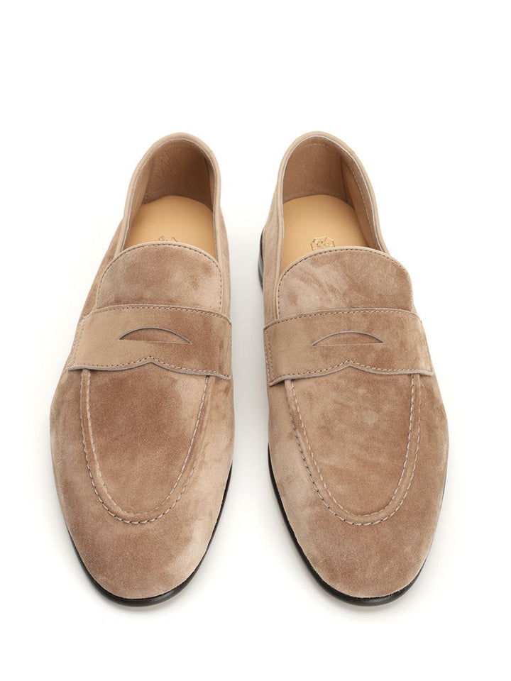 Brunello Cucinelli Suede Loafers - Beige | ba313c5662d6bb2d7228ca81c8ce7130b49dab06