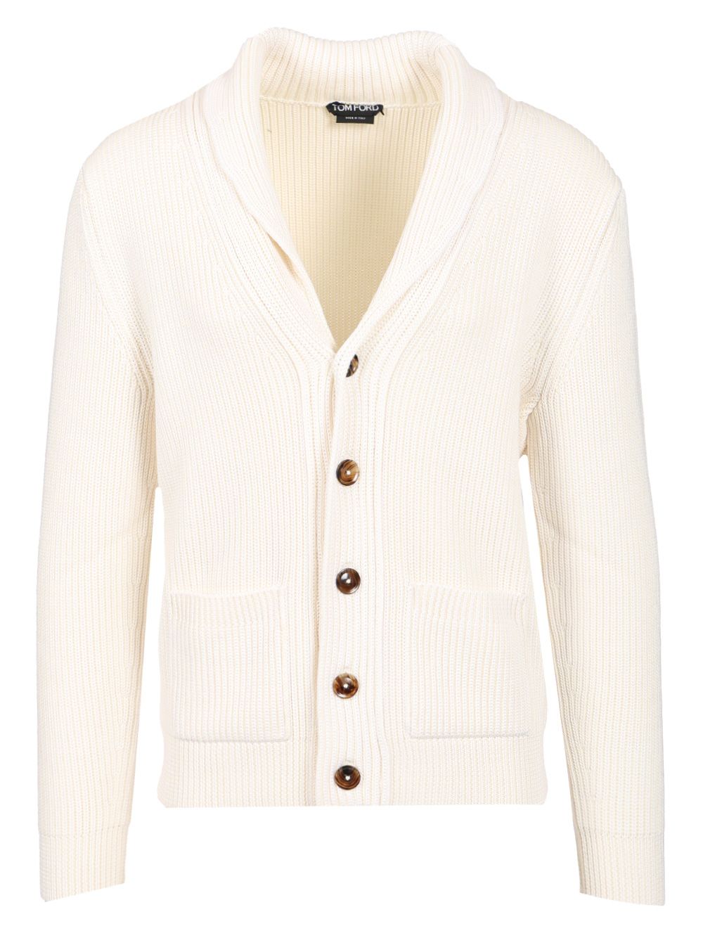 Tom Ford Silk Merino Shawl Collar Cardigan Jackets - White | e62f98321bf46d5fa606338ca8be82171c6ca6bd