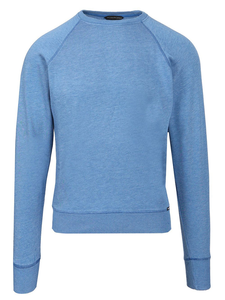 Tom Ford Crewneck Sweater T-Shirt - Light blue | 60e19198f703f58d3d8470759900e2fe446a1bd2