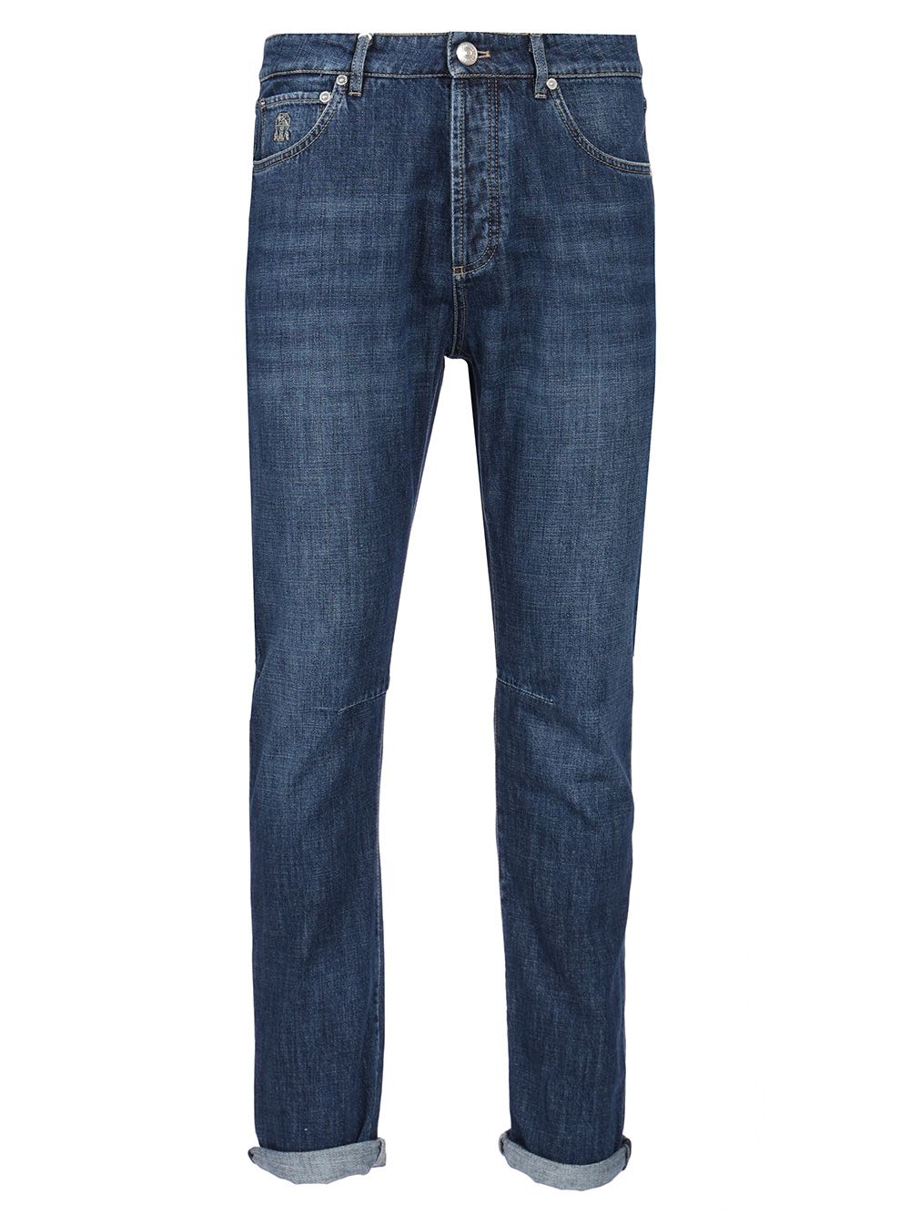 Brunello Cucinelli Leisure Fit Five-Pocket Jeans - Blue | c16fc41650e62c3d6e51c6205327cc74172353e8
