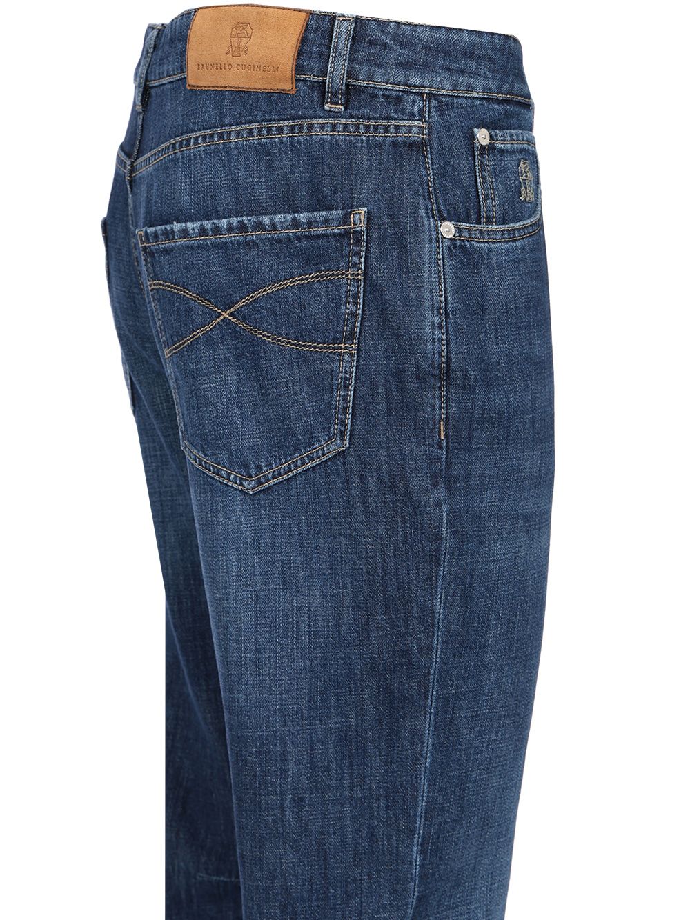 Brunello Cucinelli Leisure Fit Five-Pocket Jeans - Blue | 4f4c3b1be62805ecec38b9105d5343066b7cb156