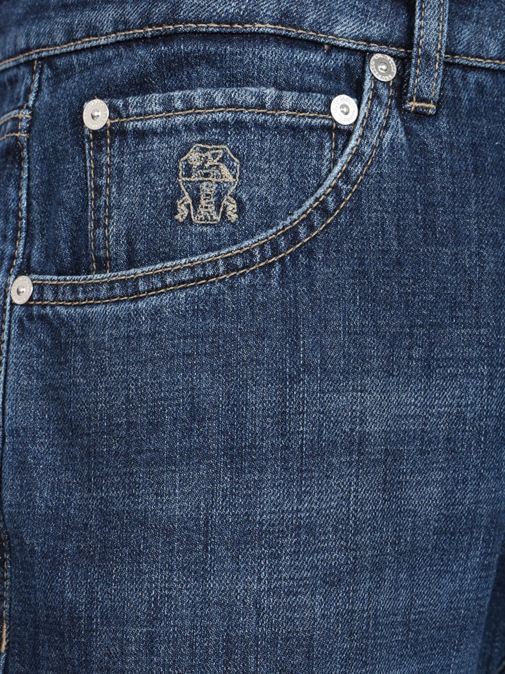 Brunello Cucinelli Leisure Fit Five-Pocket Jeans - Blue | c0595a495702c3c141dbad2154e394a83be9de15
