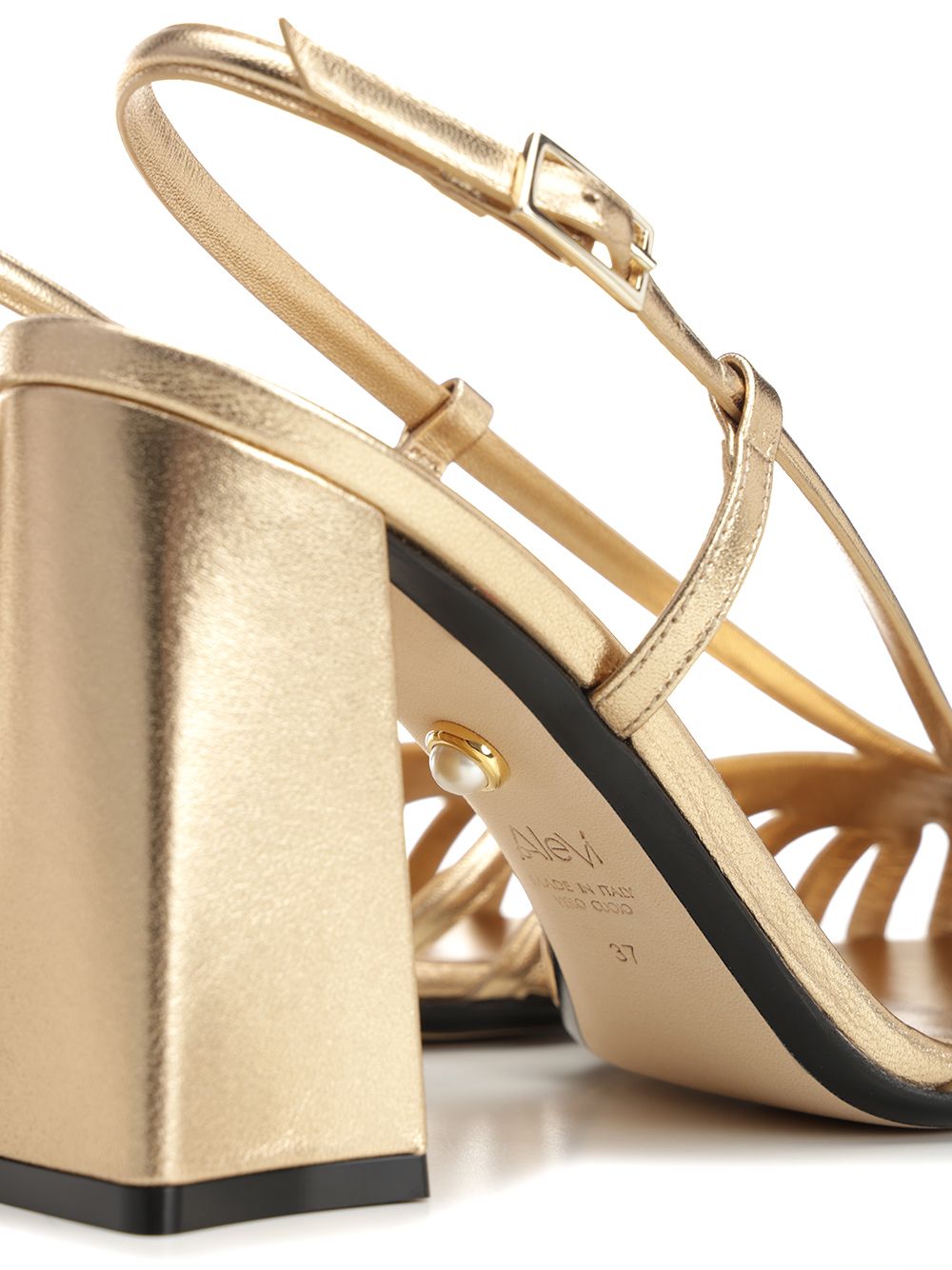 Alevi' Milano Marta Sandals - Gold | aa87f448407d6270abfa30b9abdcf3a0b3ad3f18