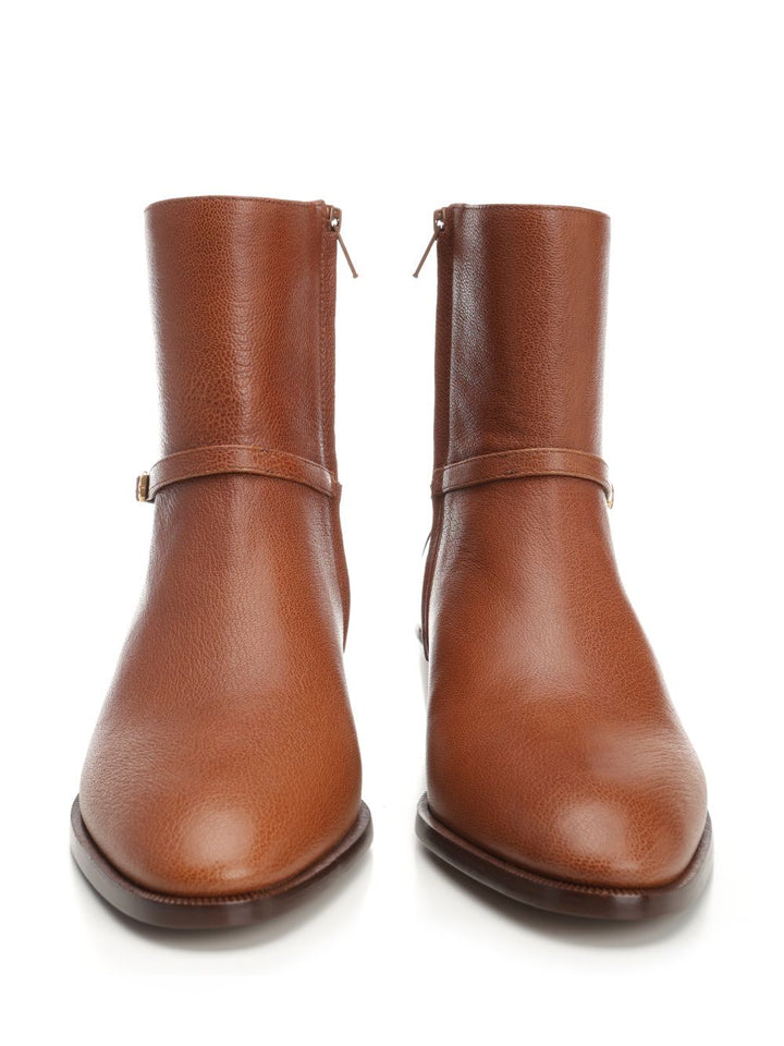 Valentino Garavani Pat Boots - Brown | c94c251252b1c7274c3f079f6e4dc9928522b00b
