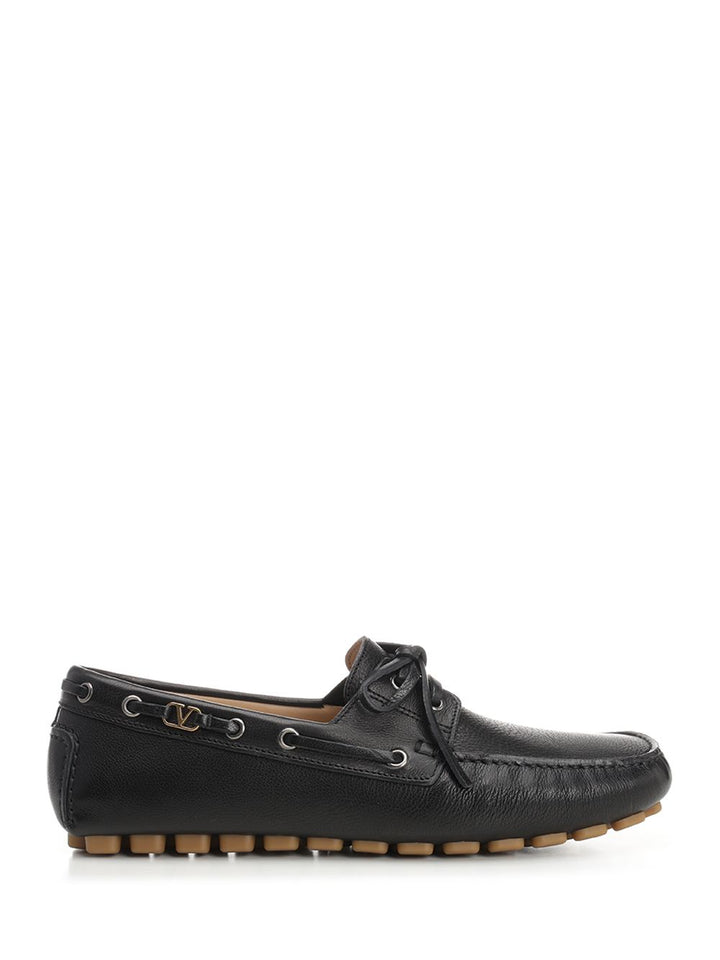 Valentino Garavani Driver Fastaway Loafers - Black | 995773c504dd59ecf0f3e71725b286856620ec36