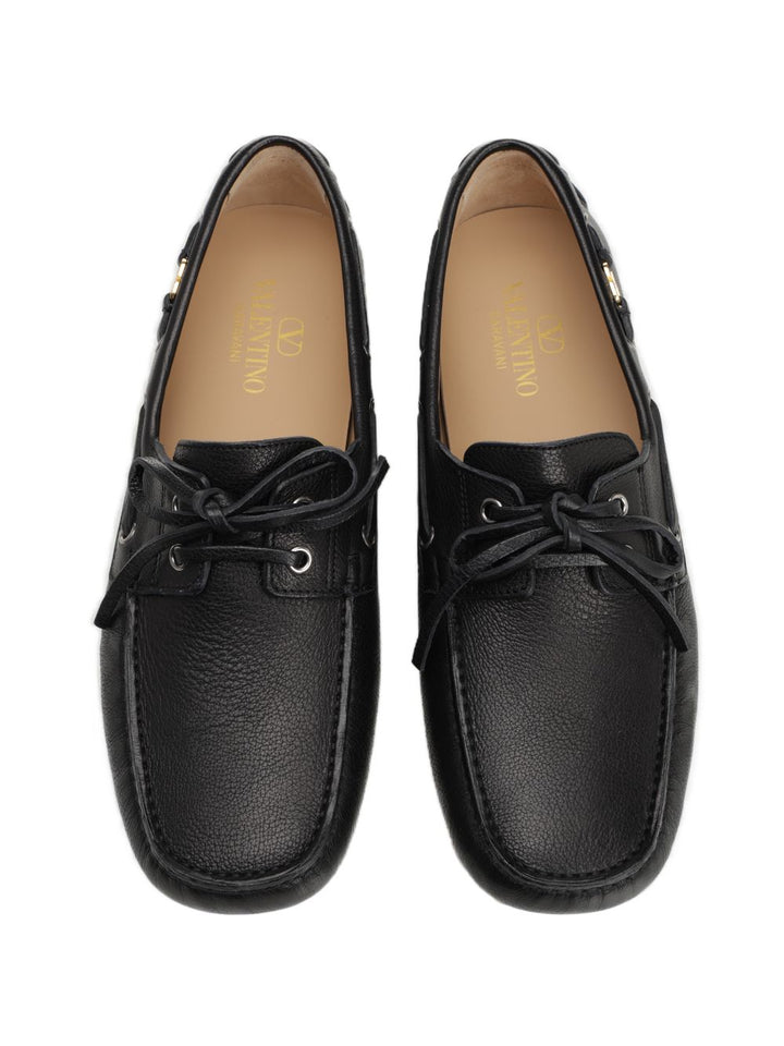 Valentino Garavani Driver Fastaway Loafers - Black | 0a1b99accdb6be51204649af0e835ade09f5bf74