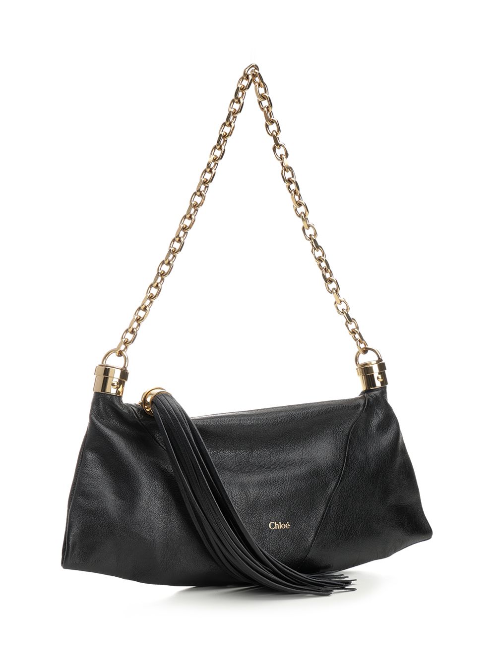 Chloe' Foulard Shoulder Bags - Black | 8d68ac718c90a1d37633f1ae3f7e06e4ac45dc6d