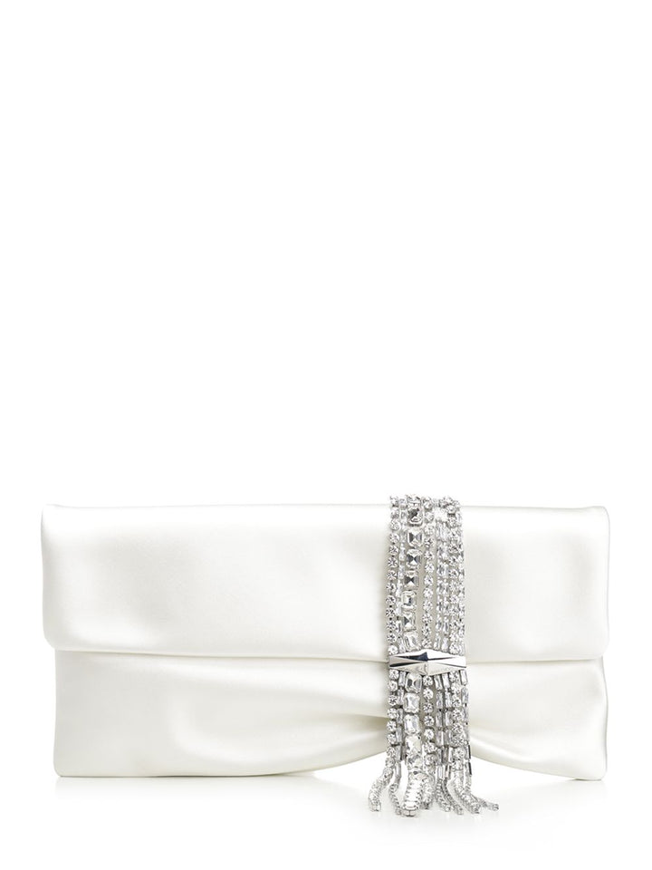 Jimmy Choo Zandra Clutches - White | 99fc38b5b87aa4a3cefa3b962796dfdd3ad56d5a