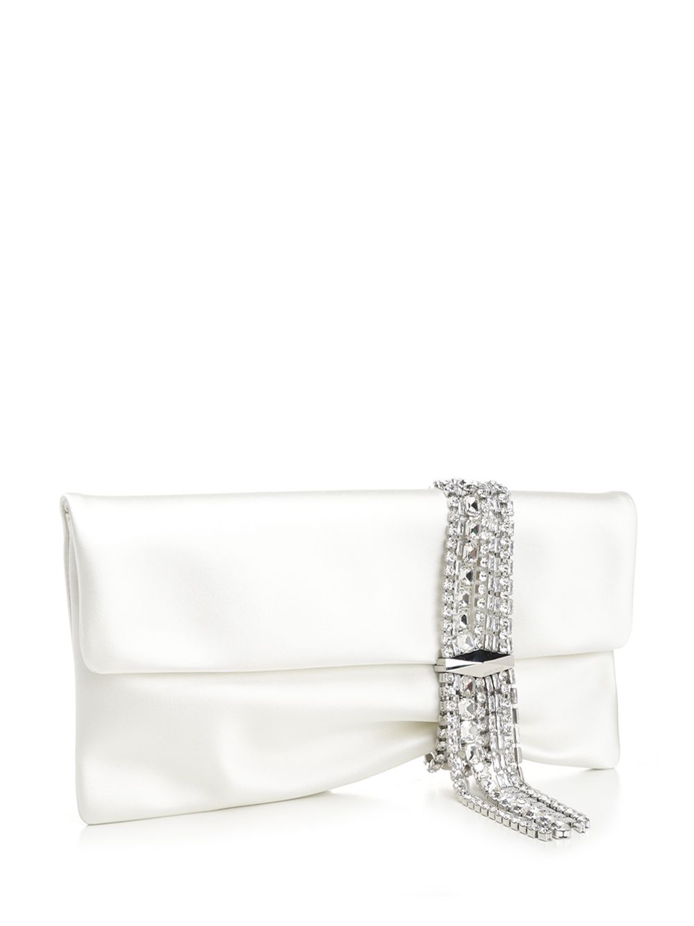 Jimmy Choo Zandra Clutches - White | 9272d4505a99fe2794e3ecec1a87439c2c5e3230