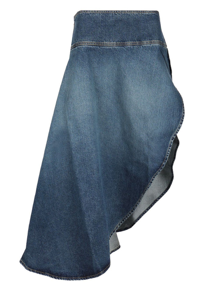 AlaÏA Asymmetric Full Skirt Skirts - Blue | 79a3f806e84d3649b2dec3a9d2fdac557becab73