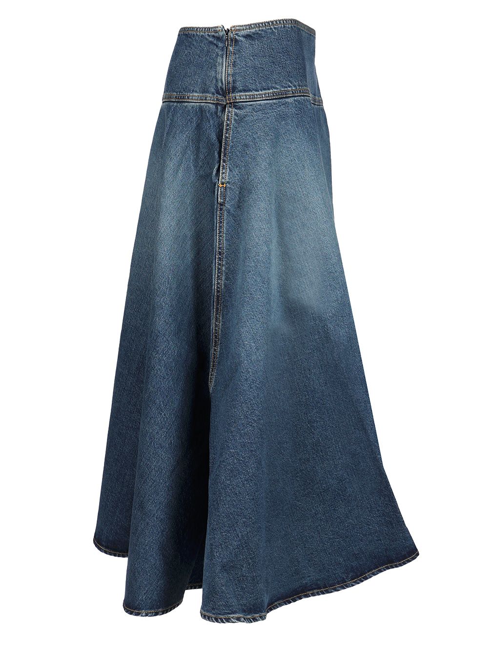 AlaÏA Asymmetric Full Skirt Skirts - Blue | e87841fa6a1fa917cef5046202f45245ab84e8aa