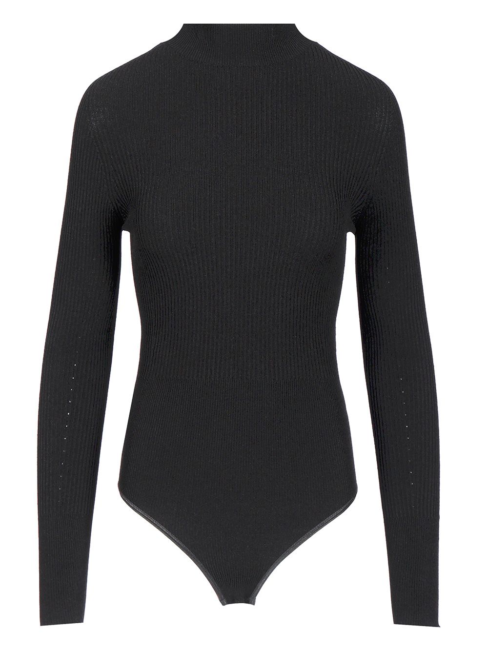 AlaÏA Long-Sleeved Bodysuit Tops - Black | ebaf808951e0a4cb996444b44cc7797c53635b63