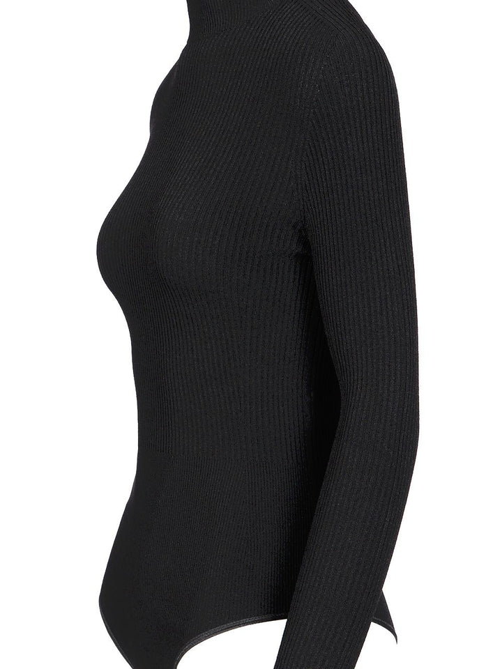 AlaÏA Long-Sleeved Bodysuit Tops - Black | bf32b3aaa3c8212dae07d3d46a4d77afaad36142