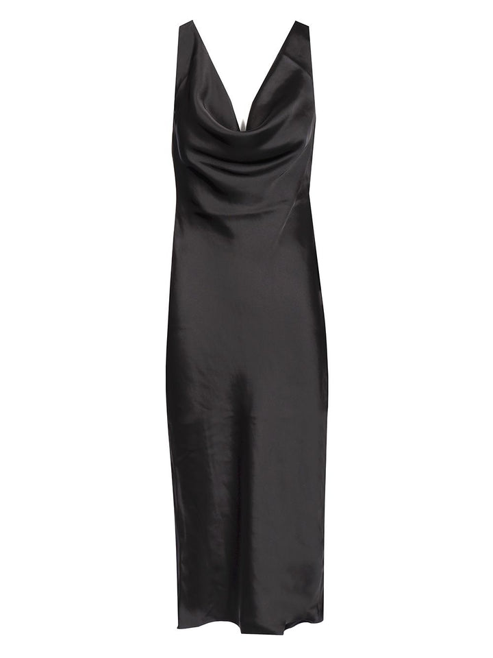 Norma Kamali Black Midi Dress Dresses - Black | 6ce09e46089010fab1f60fc5061125ac705774e1