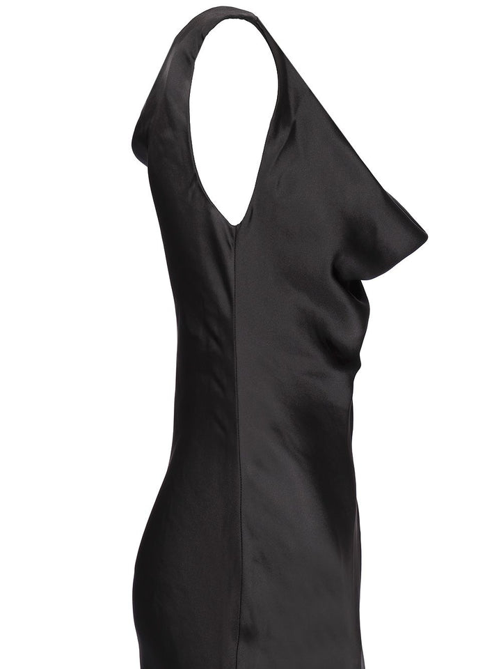Norma Kamali Black Midi Dress Dresses - Black | bf18b704e818fc5725104c3aa307eac571193d90