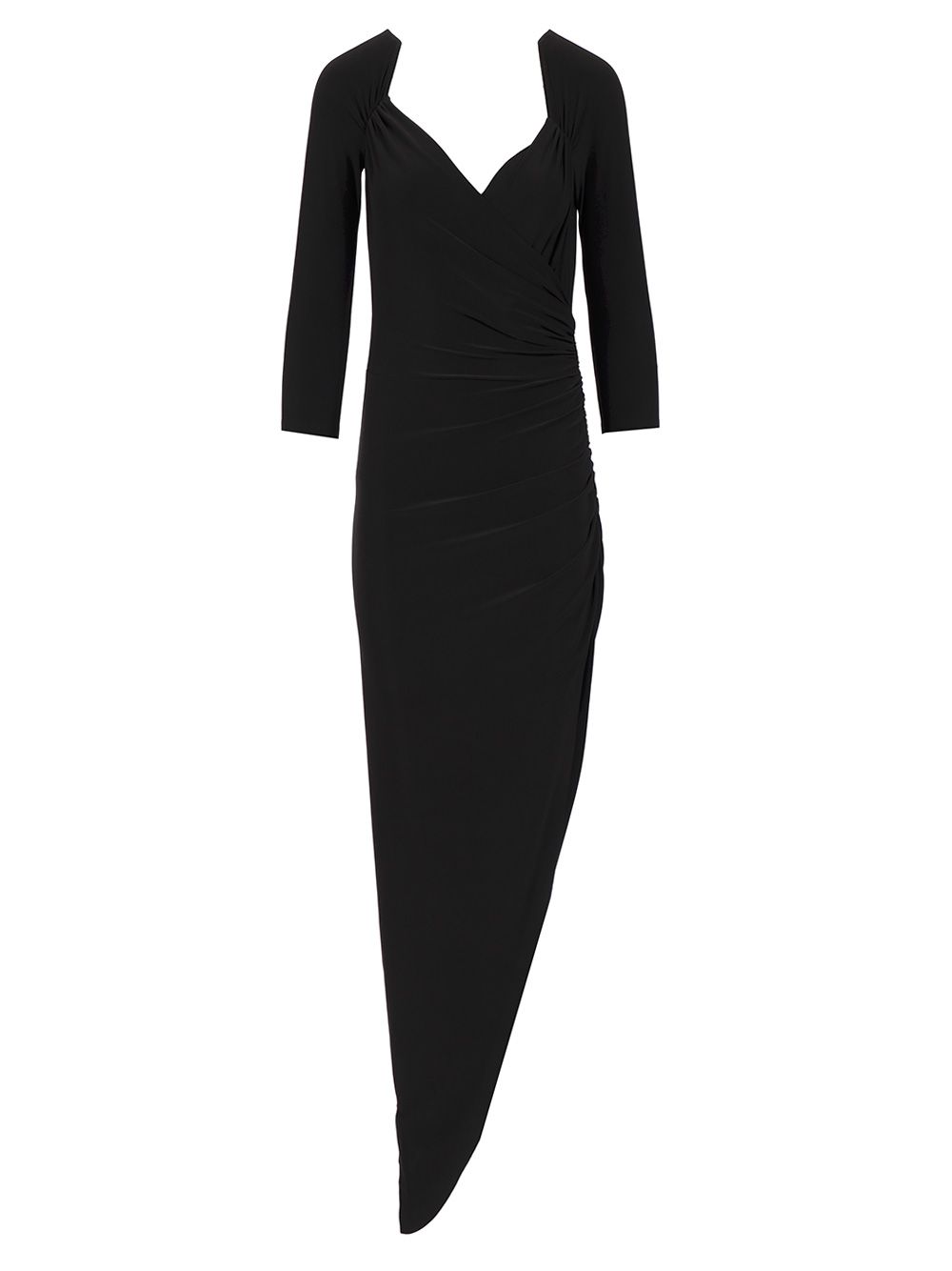 Norma Kamali Dress With Side Drape Dresses - Black | ed60d431b1885f7d693414a0ab9d7fa4190282d9