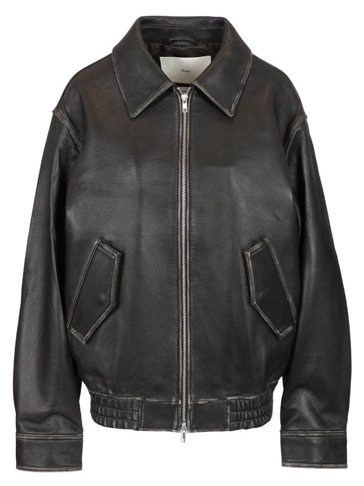 Dunst Black Leather Jacket Jackets - Black | fd17f1e8dc6324a1cf5ee2a00c8c567829b00e8f