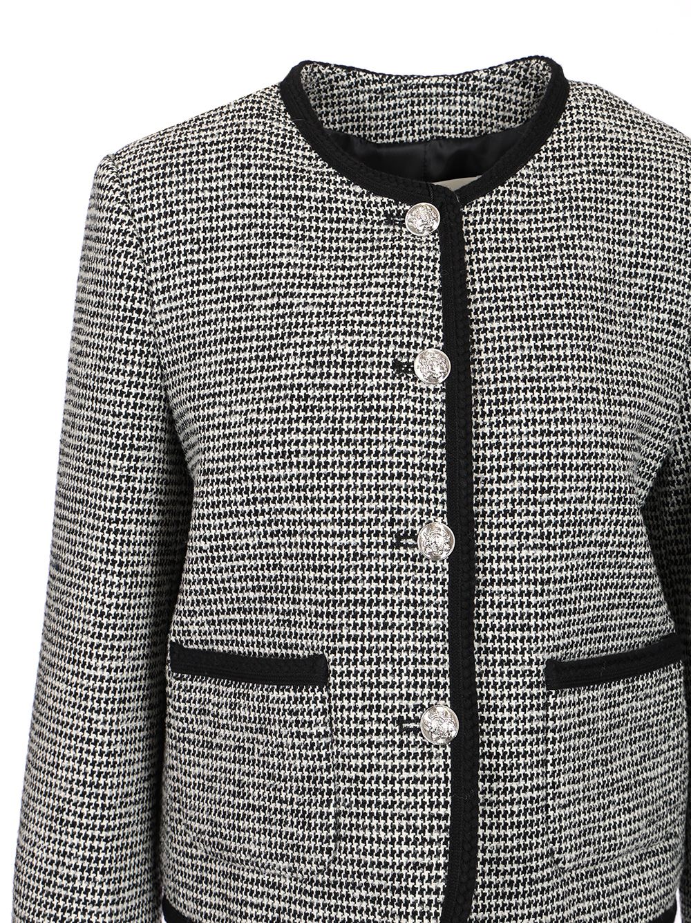 Dunst Boucle Tweed Jacket Jackets - Grey | b27cd54fc69b649dd2fca252e2e58b9c7d8d1fc2