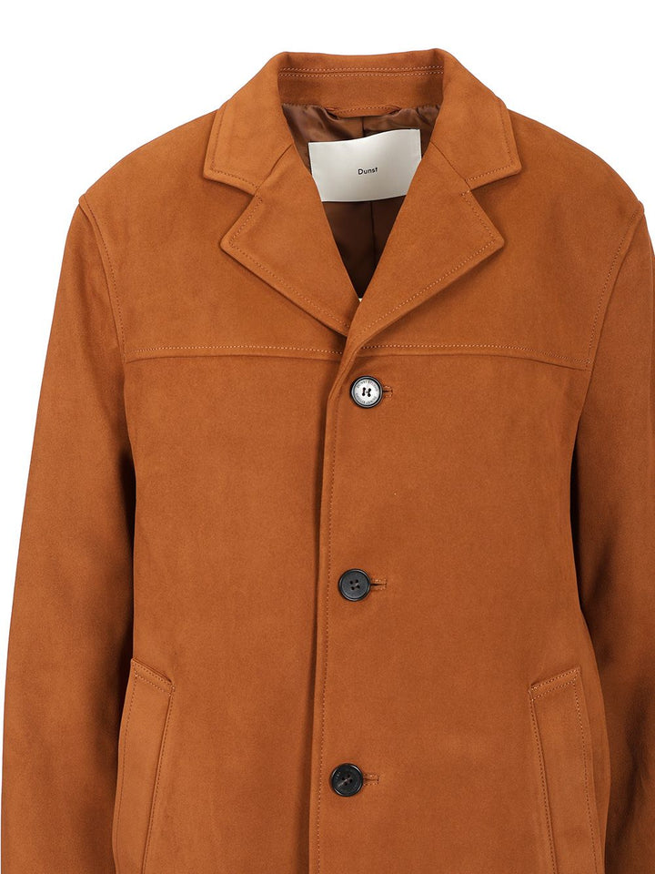 Dunst Vegan Suede Jacket Jackets - Brown | f3d2eb4d6422584fdc463fe9ef5314bce83ba602