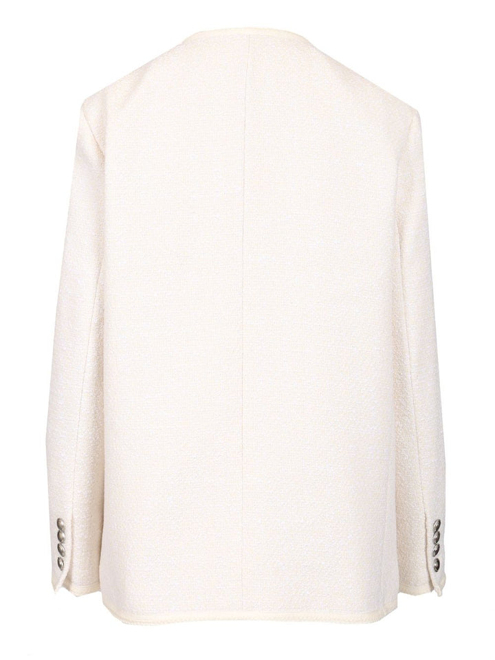 Dunst Unisex Tweed Jacket Jackets - White | 3728602662d311f4e098cea69aac6cb564951c68