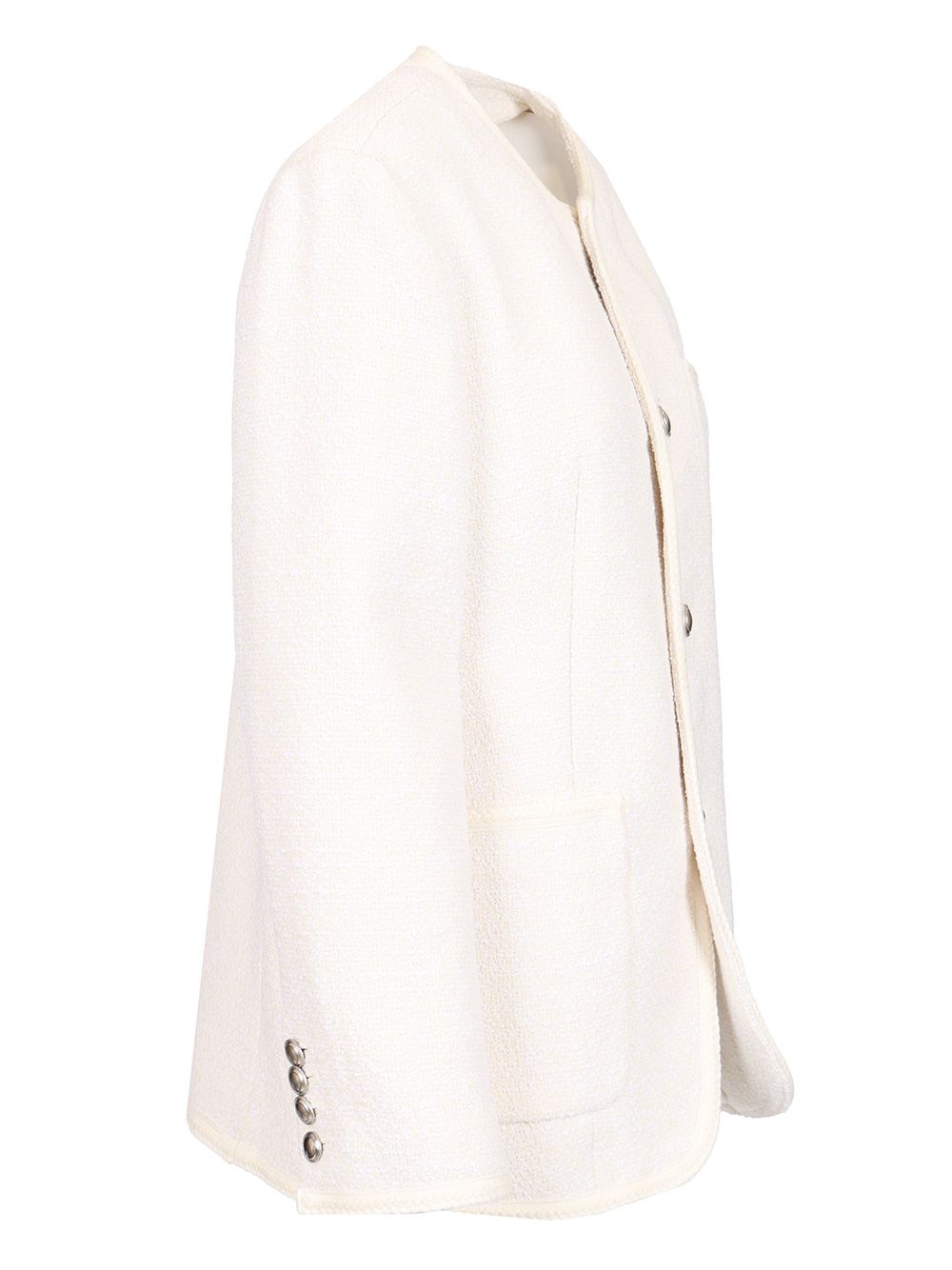 Dunst Unisex Tweed Jacket Jackets - White | 91ce889ad1fb2156356a49fdbe03034970429519