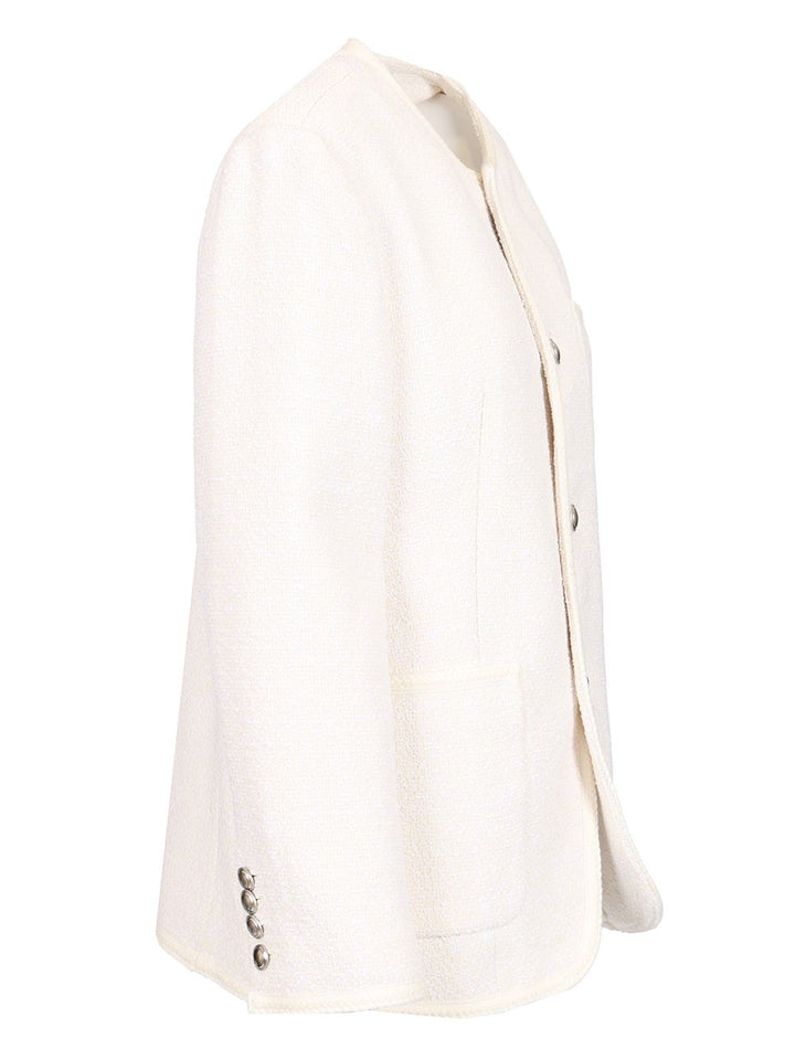 Dunst Unisex Tweed Jacket Jackets - White | 91ce889ad1fb2156356a49fdbe03034970429519