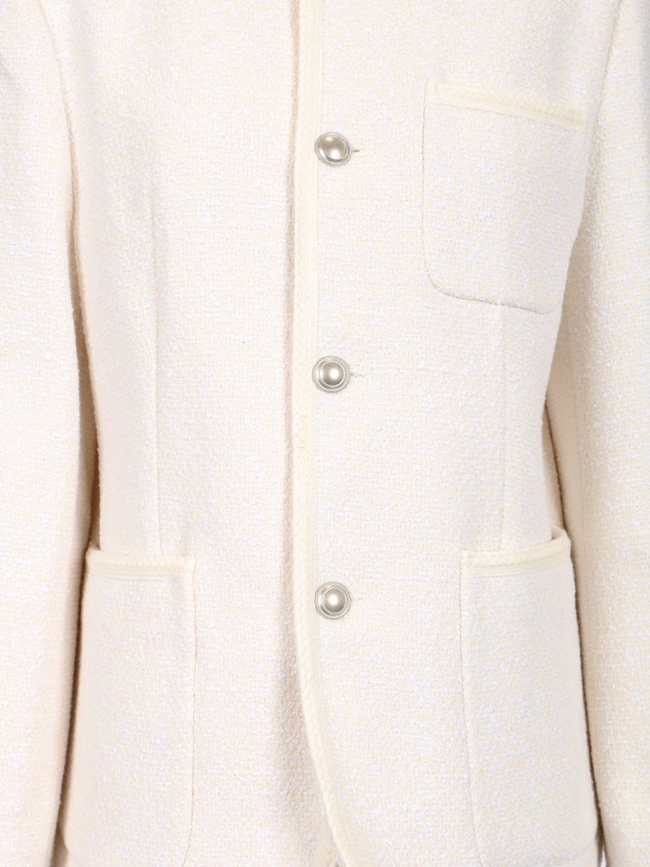 Dunst Unisex Tweed Jacket Jackets - White | 465a34d27427f40cd1accdad1e2c51984d682414