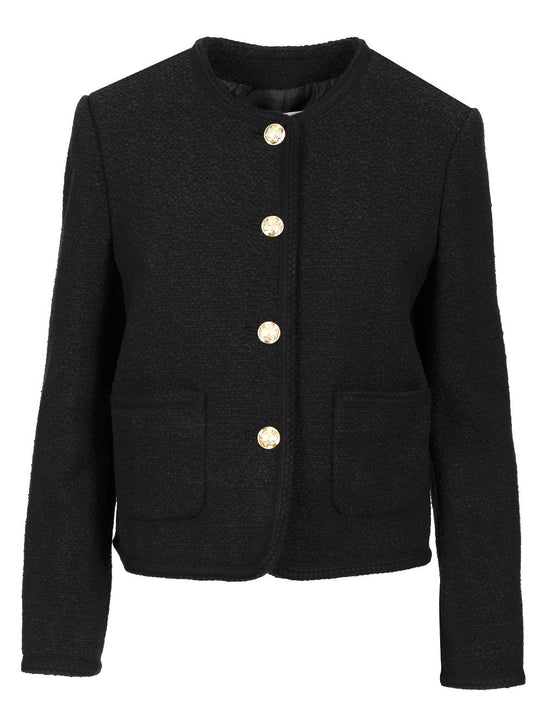 Bouclé Tweed Jacket Jackets Black
