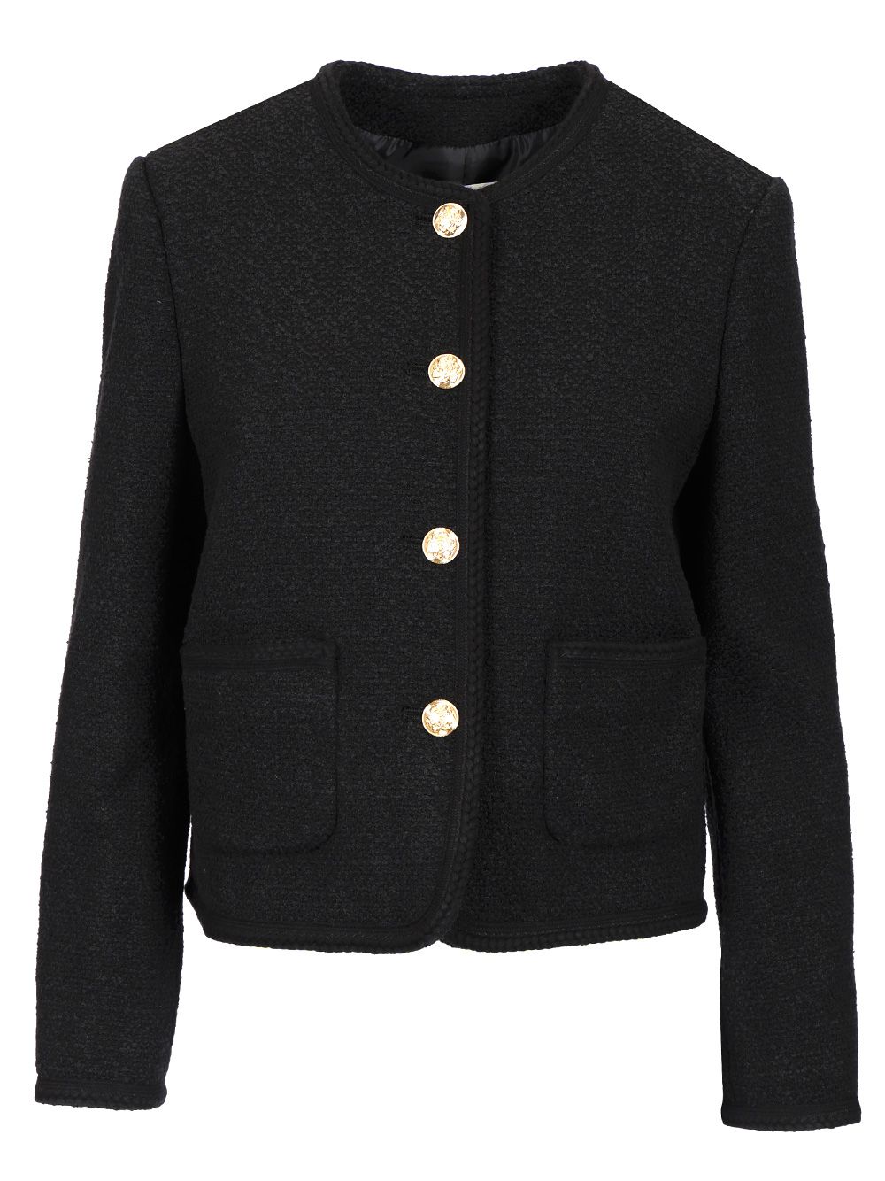 Dunst Bouclé Tweed Jacket Jackets - Black | b1c4b7eff5c952b16c3235884abbc8f9dbb664e3