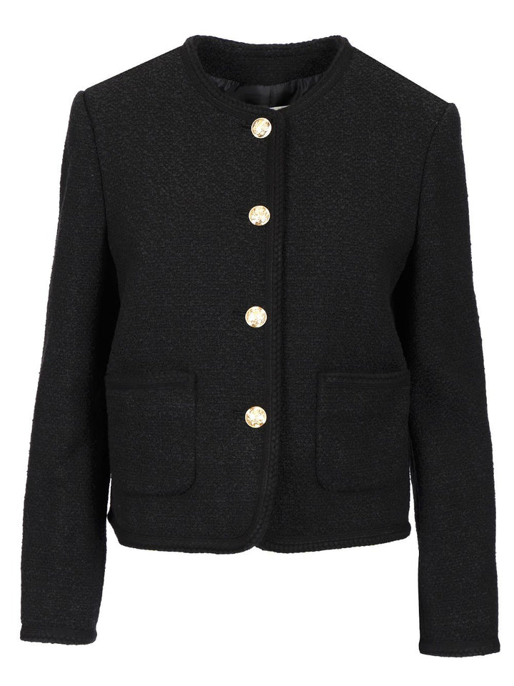 Dunst Bouclé Tweed Jacket Jackets - Black | b1c4b7eff5c952b16c3235884abbc8f9dbb664e3