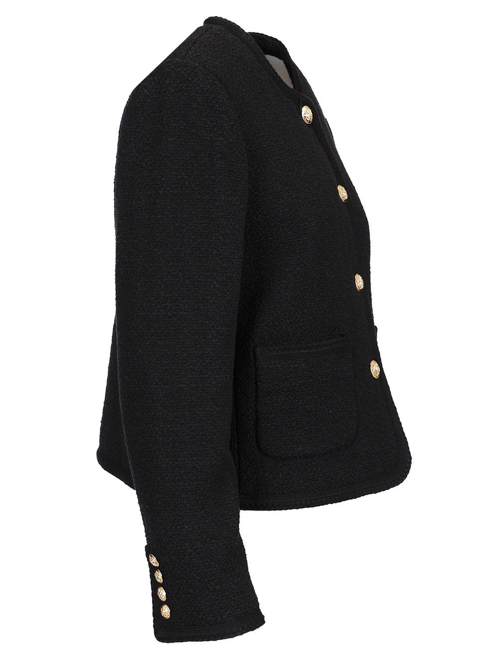 Dunst Bouclé Tweed Jacket Jackets - Black | ad971524369e5e54ae828ffe56790d8153d65c82