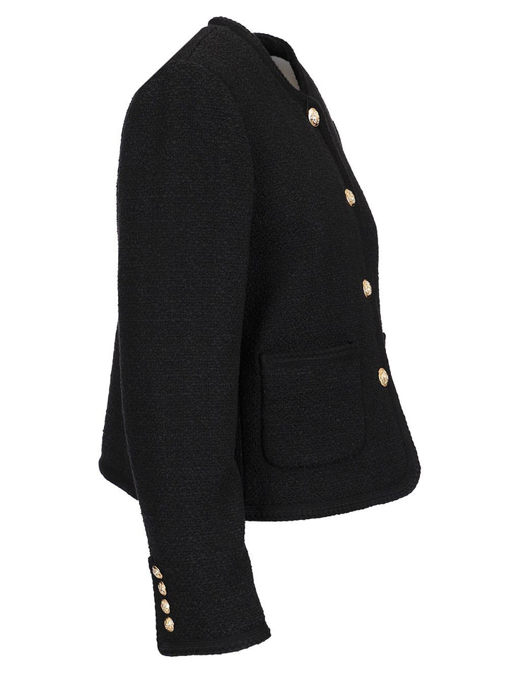 Dunst Bouclé Tweed Jacket Jackets - Black | ad971524369e5e54ae828ffe56790d8153d65c82