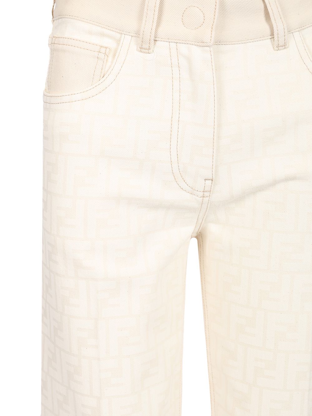Fendi 5-Pocket Jeans - White | c2d56b8969ceefc4ae41bc5943afa8de969b38bf