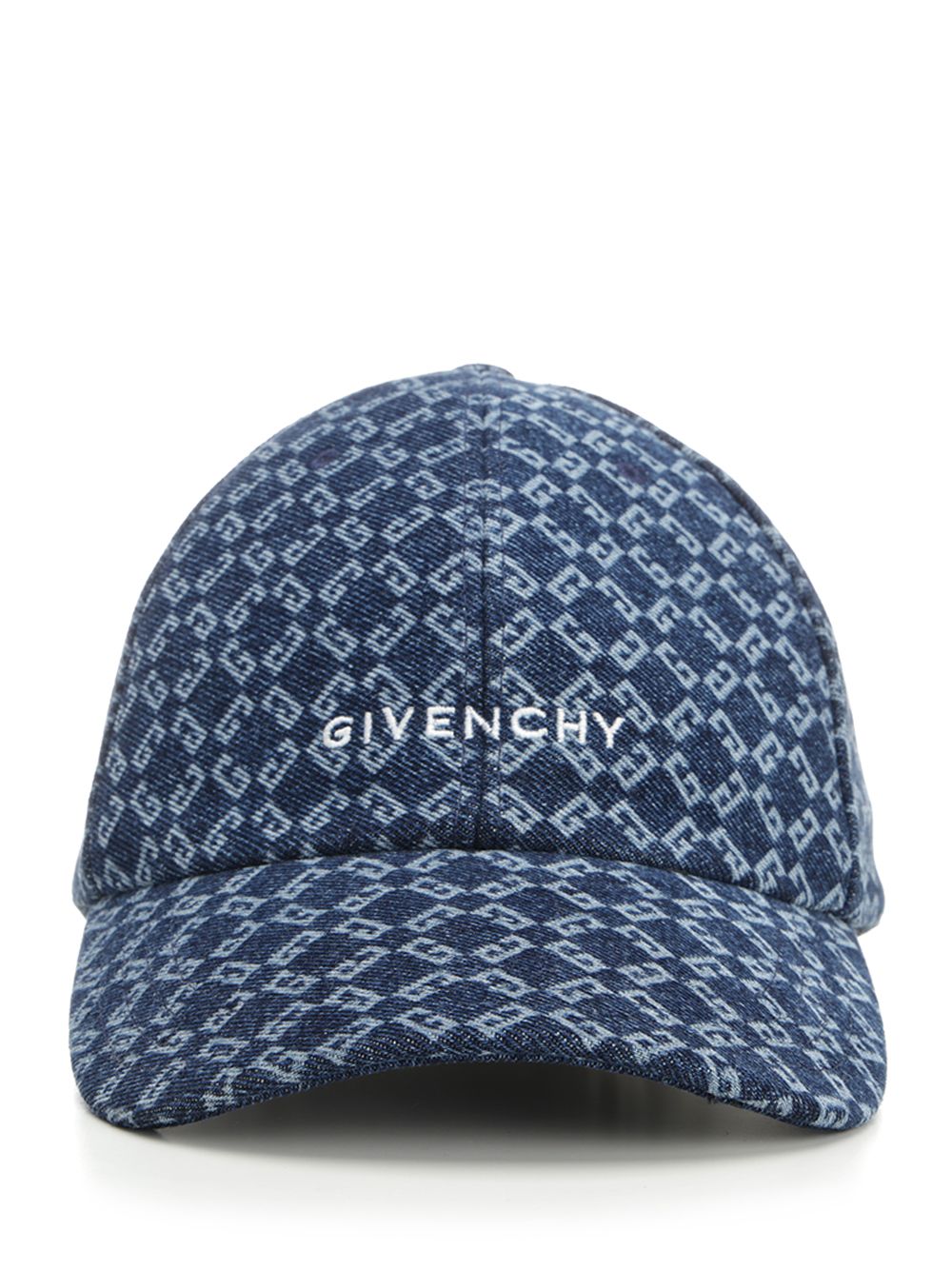 Givenchy Monogram 72 Denim Cap Hats - Blue | 16515cfb5b07258a6e97db44485c3d7f4b19414b