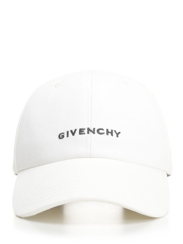 Givenchy Givenchy Embroidered Cotton Cap Hats - White | 43b53eeadbd5f5166730207f5cba962d635b94cf