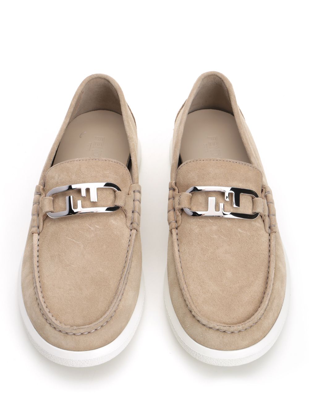 Fendi O Loafers - Beige | 79d53b094fee9efa45833b3732807f96d7f9042c