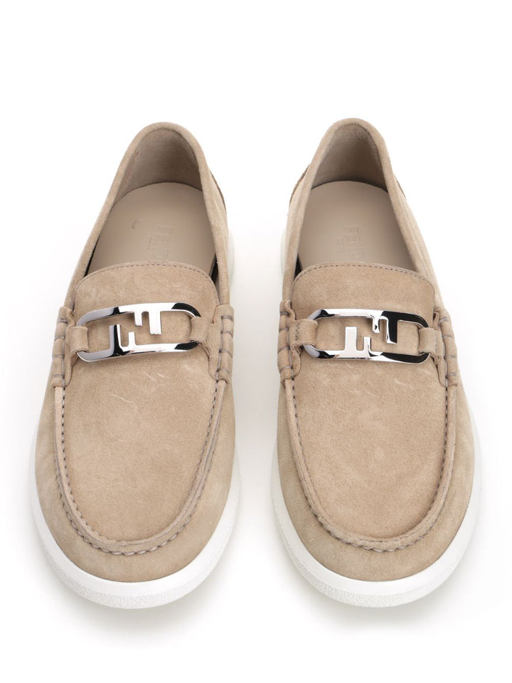Fendi O Loafers - Beige | 79d53b094fee9efa45833b3732807f96d7f9042c