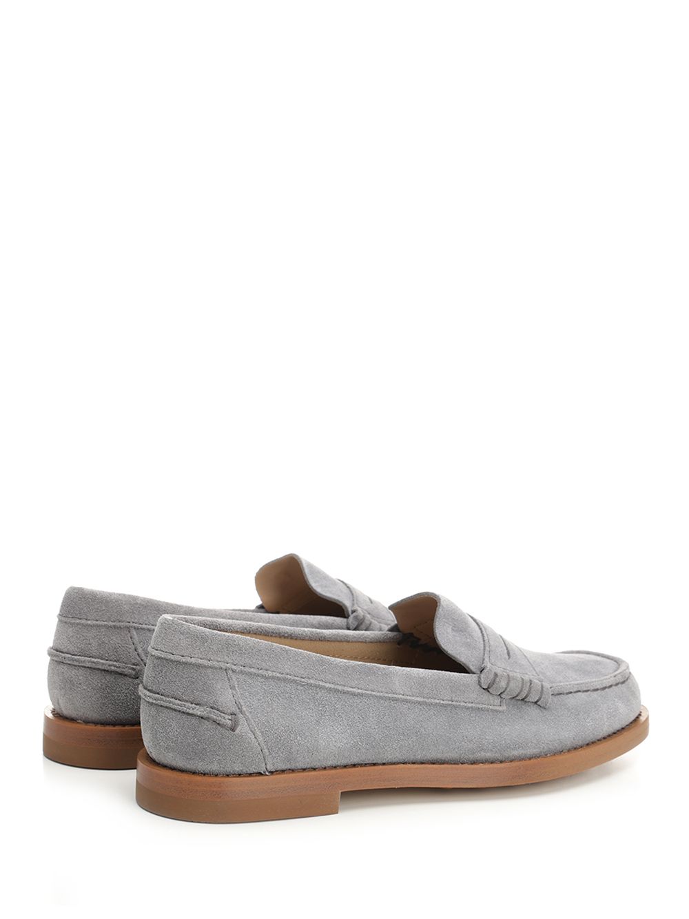 Tod'S Suede Moccasins Loafers - Grey | 9b689ca2518d87962db46b31aea4dab01db11704