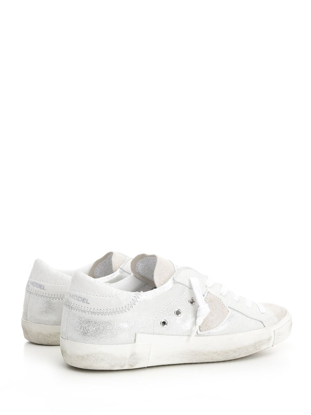 Philippe Model Prsx Sneakers - Silver | 40b0b8ceaf31629dd49eb31e37b78fd864816ec0