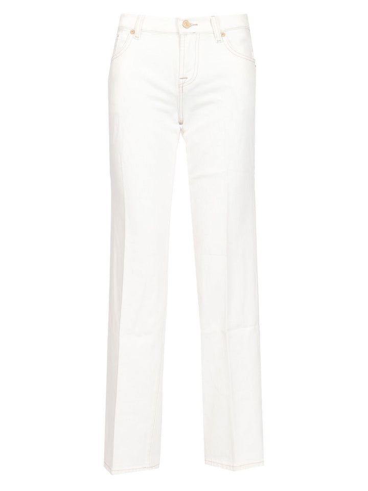 7 For All Mankind Calie Jeans - White | 0b5c67f6c53463498bbe37f9cd7ac2f47d759b05