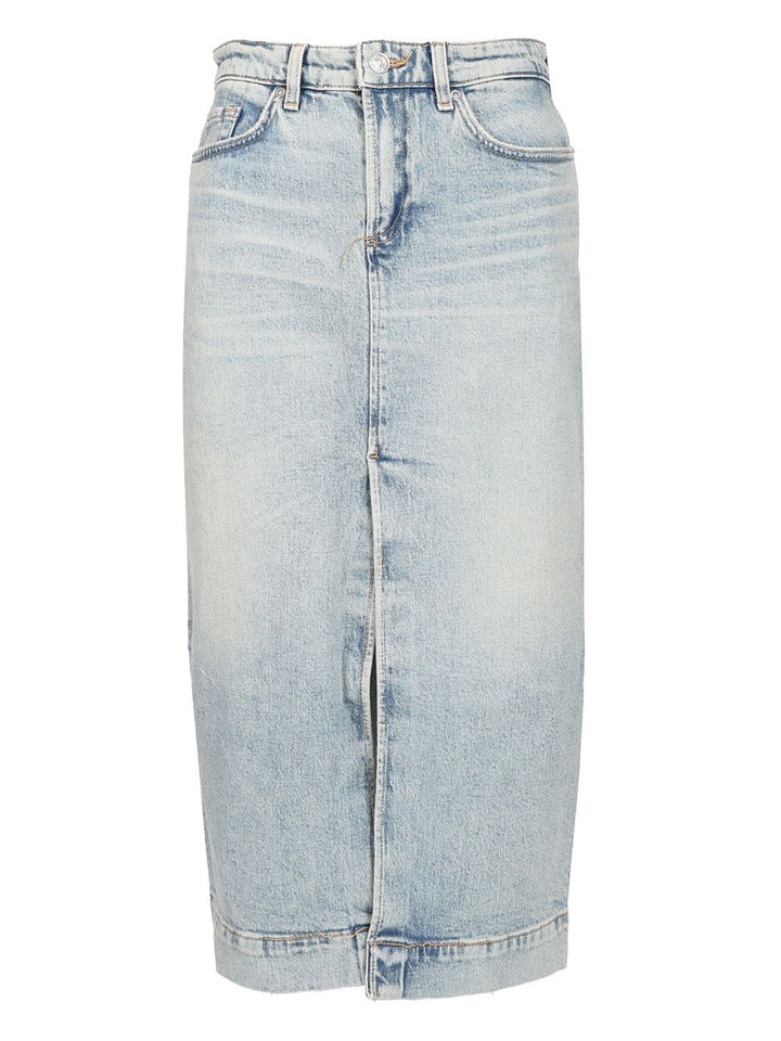 7 For All Mankind Amber Skirts - Light blue | 37765d0219f2e04e982c4485845115aa99cbe80b