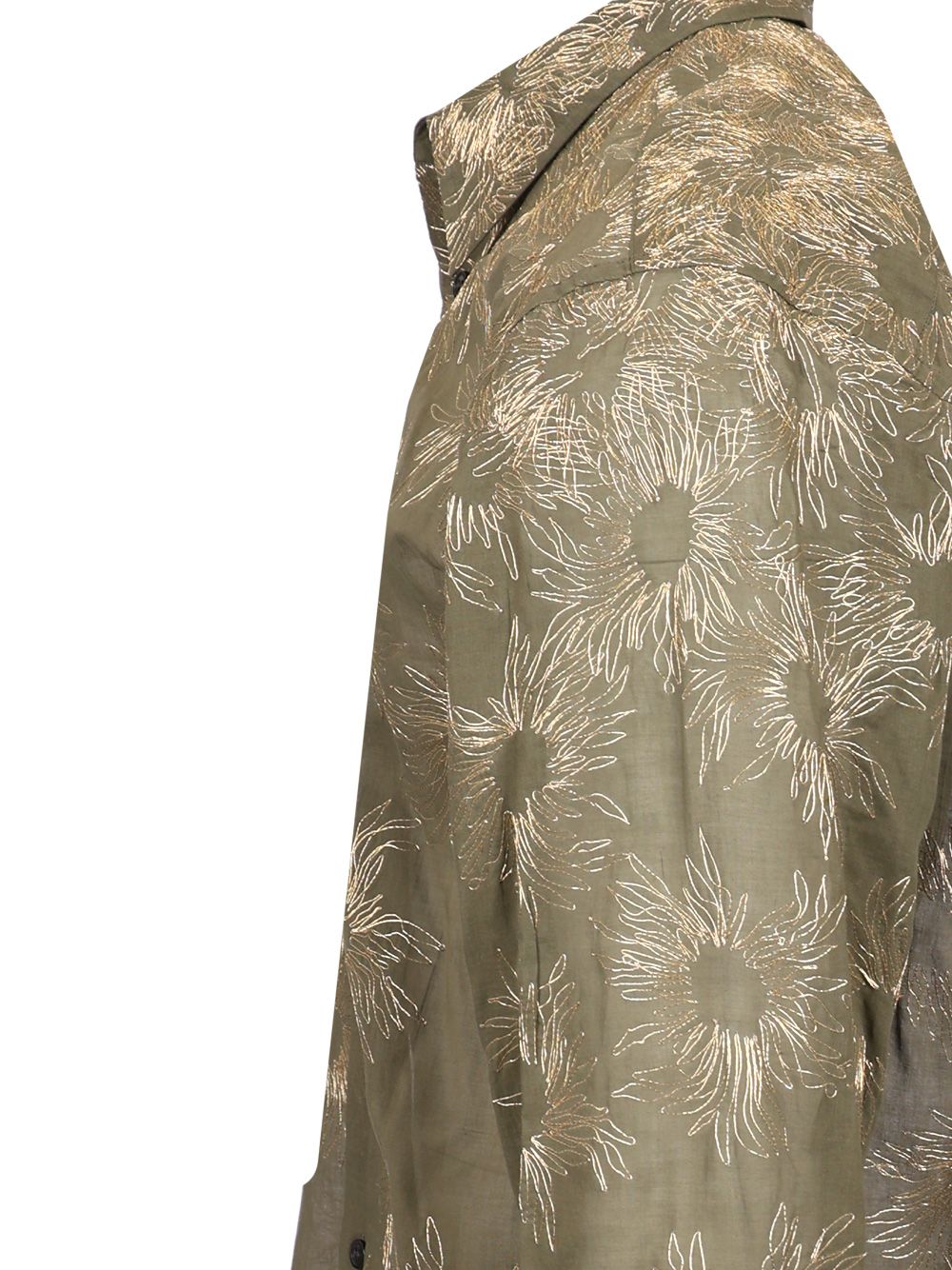 Dries Van Noten Embroidered Shirt Shirts - Green | 6b4e21973b02aa31a6ee9e5cfa9341ad81421061
