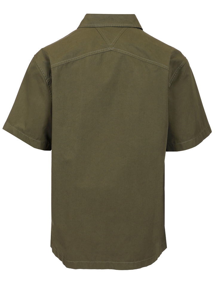 Bottega Veneta Lightweight Cotton Twill Shirt Shirts - Green | 773aed83f448e7946721cf78023083a2740b6a68